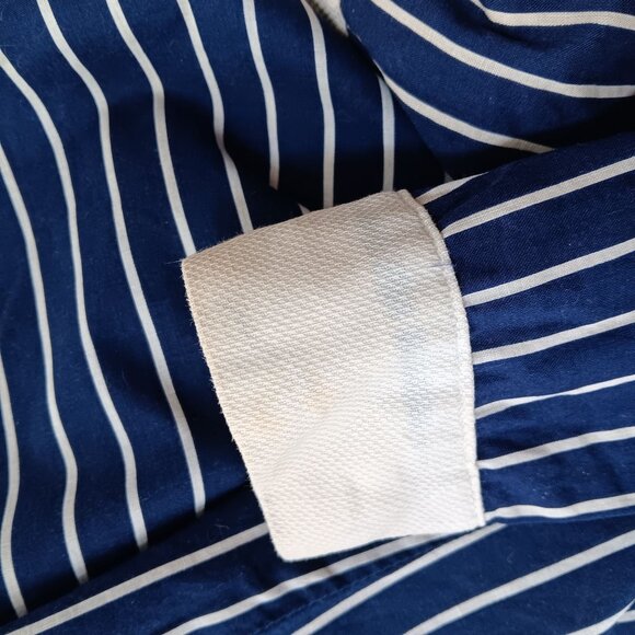 11 Juniors True Vintage Shirt Dress 1960's Striped Mod Garage Band Button-Down - Picture 12 of 12